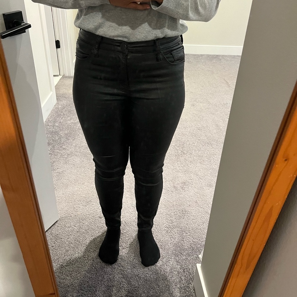 Sts Blue - Black Coated Skinny Leg Pants